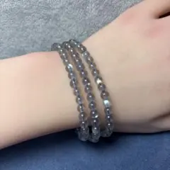 ラブラドライト　3連ブレスレット　2-128