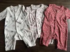 【今週末処分予定】60〜70cm ロンパース　3点セット