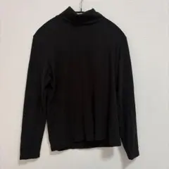 UNIQLO ヒートテック フリース タートルネック T長袖 L ブラック