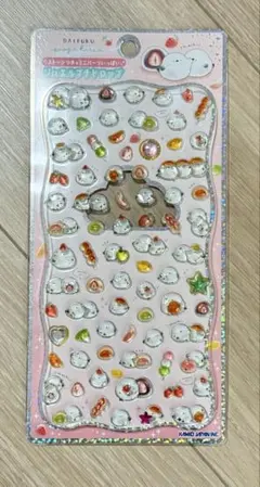 ジュエルプチドロップ　シール　シマエナガ