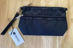 ⭐︎新品未使用 LeSportsac 二段ポーチ コスメ クラッチ ストラップ付