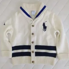 【最終値下げ】Ralph Lauren 24M ニットカーディガン ホワイト