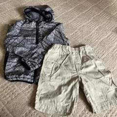 キッズ マウンテンパーカー ショートパンツ 2点セットのサムネイル
