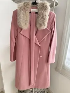 PROPORTION BODY DRESSING ロングコート ピンク ファー