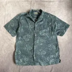 90s エルエルビーン 開襟半袖シャツ アロハシャツ Mのサムネイル