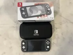 Nintendo Switch Lite グレー 箱、収納ケース付き