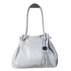 フルラ FURLA レザー 巾着バッグ アイボリー 本革 レディース