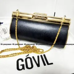 SLYスライ/GOVIL本革3WAYラインストーンハードタイプバッグリアルレザー