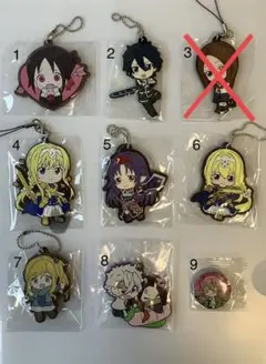 アニメ　ラバーマスコット　アクリルスタンド　アクリルキーホルダー　缶バッチ