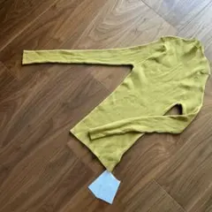 新品未使用！UNITED ARROWS ハイネック リブセーター　マスタード