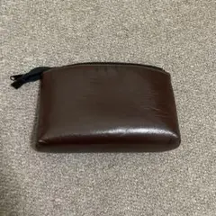 ハンドメイド ブラウン フェイクレザー 合皮 ハンドバッグ