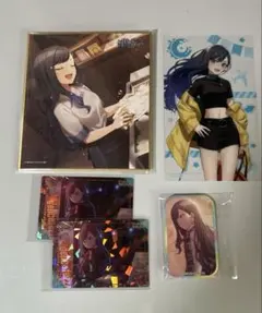 プロセカ　白石杏グッズ　まとめ売り　缶バッチ・特典カード・ウエハース・ミニ色紙