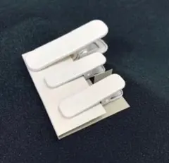 着物クリップ／大1個・小2個セット 白 内側ゴム付き