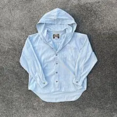 RAD GRAPE シャンブレーフード付きシャツ