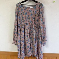 花柄ワンピース　E hyphen world gallery pd イーハイフン