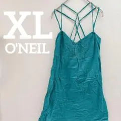 ⭐️O'NEIL 【XL】 ターコイズ キャミソール クロス おしゃれのサムネイル