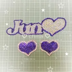 Jun ハート デコうちわ♡うちわデコ♡デコパーツ♡