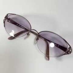【グラデーションカラー】NINA RICCI オーバル型サングラス ハーフリムのサムネイル
