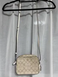 COACH ベージュ ショルダーバッグ
