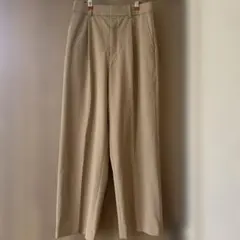 UNIQLO ユニクロ タックワイドパンツ ベージュ M