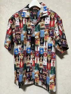 PLAYBOY 総柄プリントシャツ Sサイズのサムネイル