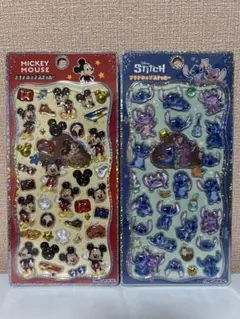 【正規品】プチドロップステッカー ディズニー　 ミッキーマウス スティッチ