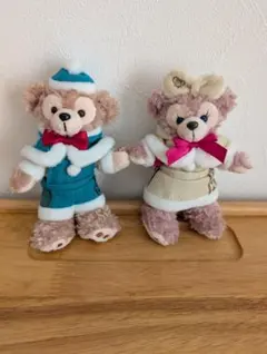 ディズニーシー 2014 クリスマス ダッフィー シェリーメイ ぬいぐるみバッジ