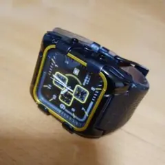 DIESEL 腕時計 ブラック/イエロー 電池切れ