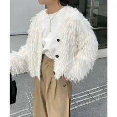 定価13200円新品【CAPRICIEUX LE'MAGE】フリンジカーディガン