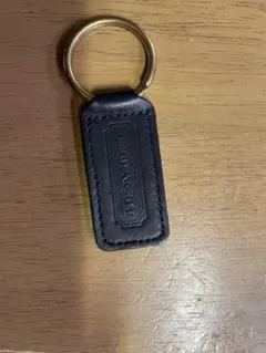 美品！COACH 黒 レザー キーホルダー