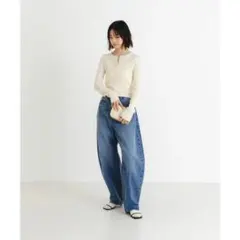 美品‼️アーバンリサーチ ワイド カーブ デニム パンツ 40 ワイドシルエットのサムネイル