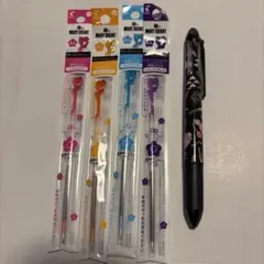 マリークワント　パイロット 4色ホルダー本体1本　 レフィル4本