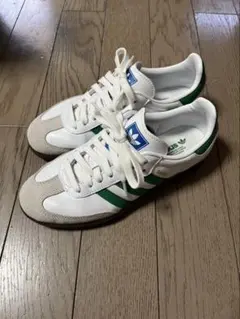 adidas Samba OG ホワイト/グリーン スニーカー