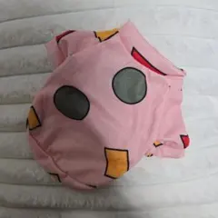 幾何学模様 ピンク 犬服