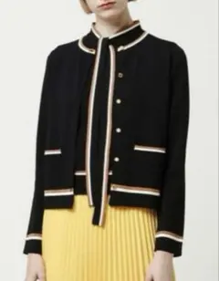 LOULOU WILLOUGHBY チェーントリムクルーカーディガン⭐︎タグ付き⭐︎ LOULOU WILLOUGHBY 24SS チェーントリムクルーカーディガン - メルカリ