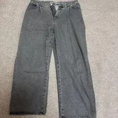 BAYBY FIT JEANS ワイドデニムパンツ グレーのサムネイル