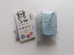 なつかしのガラケー ＋ マスコット アソート ガチャガチャ ライトブルー