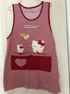 ハローキティ ストライプエプロン