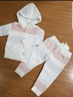 ジェラートピケ ベビモコ4ボーダー セットアップ