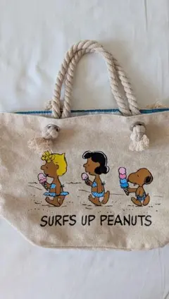 スヌーピートートバッグ　日焼けスヌーピー