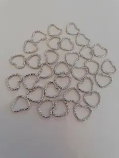 【741】アクセサリーパーツ まとめ売り ハンドメイド ハート型パーツ 30個