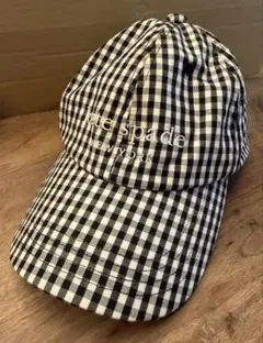 kate spade チェック柄キャップ　キッズ　ギンガムチェックのサムネイル