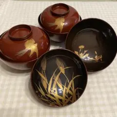 【輪島塗】 漆器 10客（赤色 5客/黒色 5客）汁椀 金色装飾 ※未使用品 2025年最新】古い 輪島塗 椀 客の人気アイテム - メルカリ