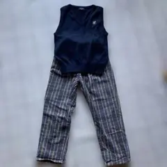 COMME CA ISMベストとMPSパンツ