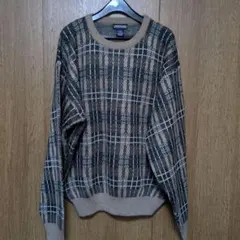 【超美品インポート古着】チェック柄セーター