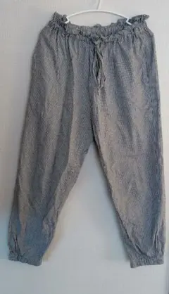 サマンサモスモス　ストライプ柄のウエストゴムパンツ