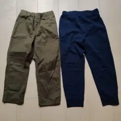 キッズ ロングパンツ 2本セット 120cm