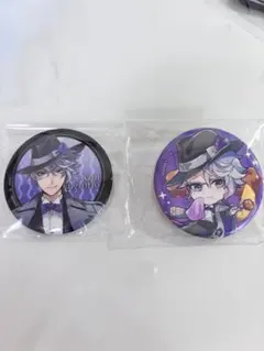 ツイステ　アズール　缶バッチ2個セット