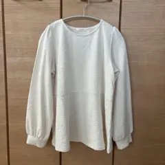 カットソー 長袖 レディース 白