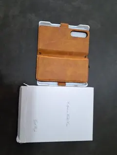 Xperia 10 IV 多機能デザインケース ブラウン